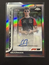 2025 Topps Chrome Formula 1 Oliver Bearman RC Auto CAC-BEA F1 Refractor Haas