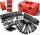 Premium 132-Piece Mechanics Tool Set, Sae/Metric 1/4" & 3/8" Drive Socket Set