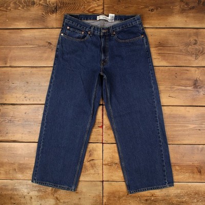 Levis 569 Jeans 36x29 Blau Relaxed Straight Loose Dark Stonewash Zip Denim