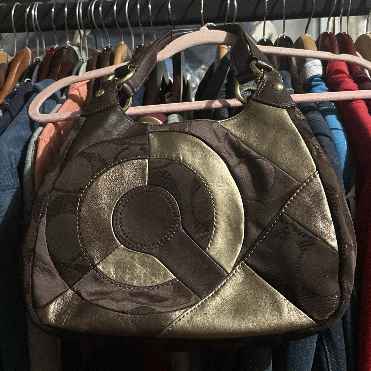 Coach Patchwork Hobo Bag Medium Bags & Handbags for Women for sale