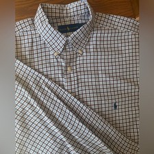 Ralph Lauren Men s Brown Blue and White Check...