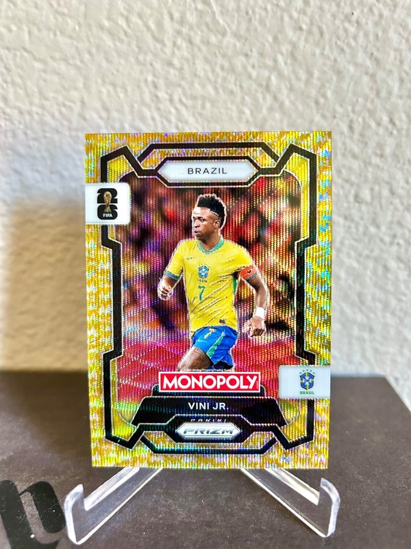 2026 Panini Prizm Monopoly FIFA Vinicius Jr. Gold Prizm SSP /10 -COLOR MATCH !💦