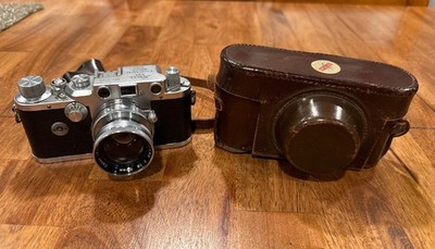 Vintage German Leica DRP Ernst Leitz Wetzlar Camera W/Canon