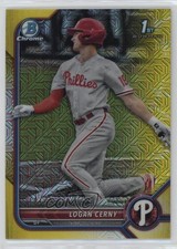 2022 Bowman Mega Box Yellow Mojo Refractor 74/75 Logan Cerny #BCP-120 s5j