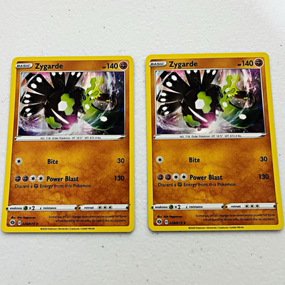 Pokemon TCG Zygarde 028/073 English Regular 2020 x2
