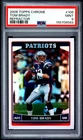 2006 TOPPS CHROME REFRACTOR #106 TOM BRADY PSA 9