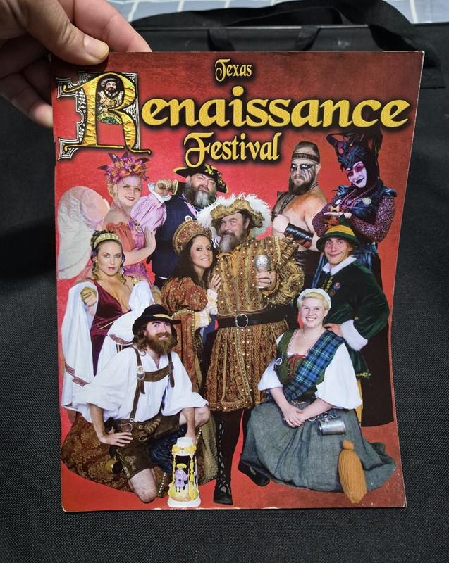 Texas Renaissance Festival 43rd Anniversary Season Souvenir Map Program Guide