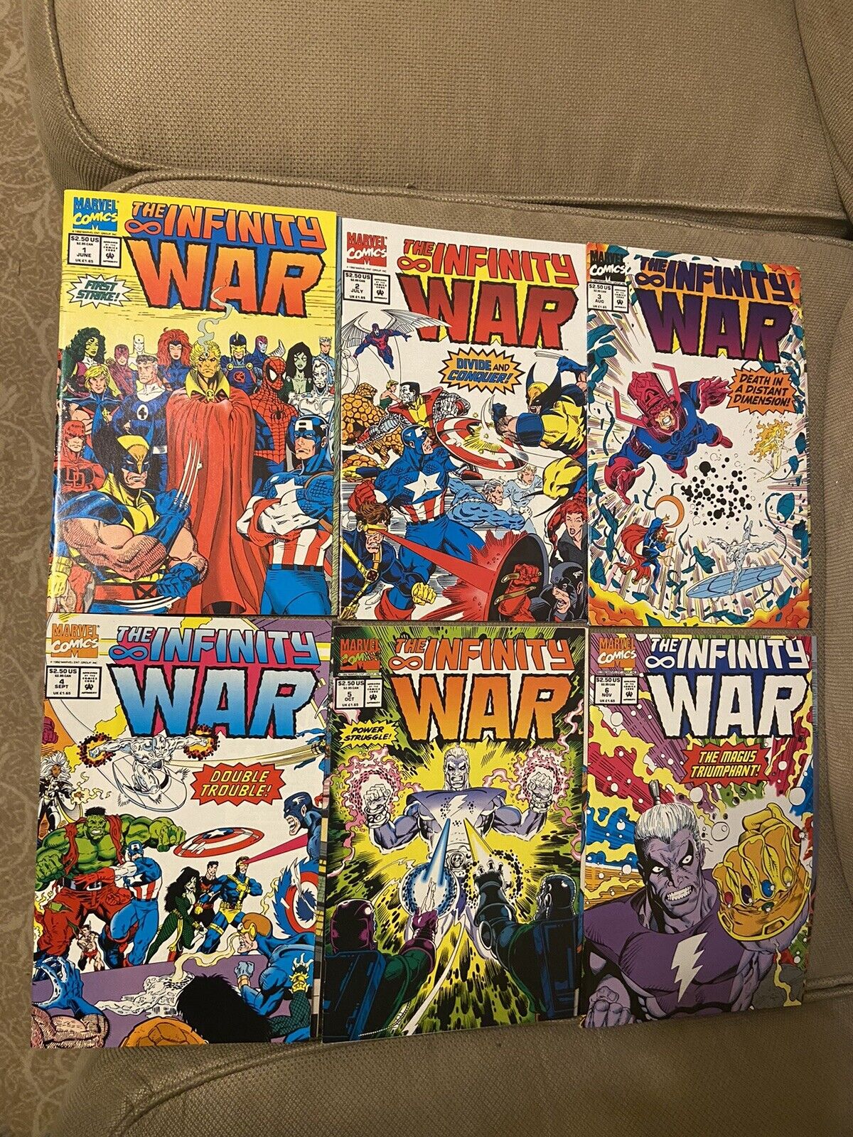 The Infinity War 1992 #1-6 Full Set Lot Marvel Comics Magus 1st Printing VFNM