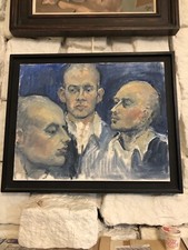 Julie Skjold Ölgemälde auf Leinwand - figurative Studie 20. Jh. - signiert + gerahmt