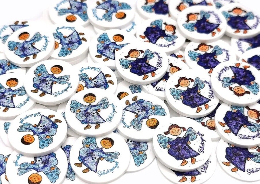 Einkaufswagenchip Schutzengel Einkaufchip abziehbar Einkaufswagenlöser Geschenk