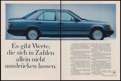1985 Mercedes-Benz E-Class (W124) - Advertising Advert Original Ad (5)