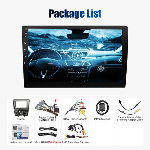 4+64G Android13 Apple Carplay 10" Car Stereo GPS +AHD For Ford Mustang 2010-2014 - Foto 15 di 15