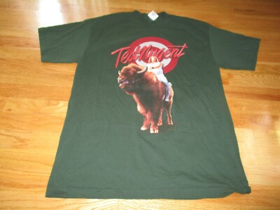 1999 TED NUGENT Great White Buffalo Concert Tour (LG) T-Shirt Cat