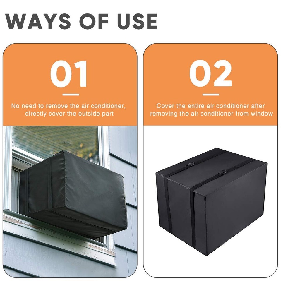 Window Air Conditioner Cover Outdoor, Outside Window AC Unit Cover
