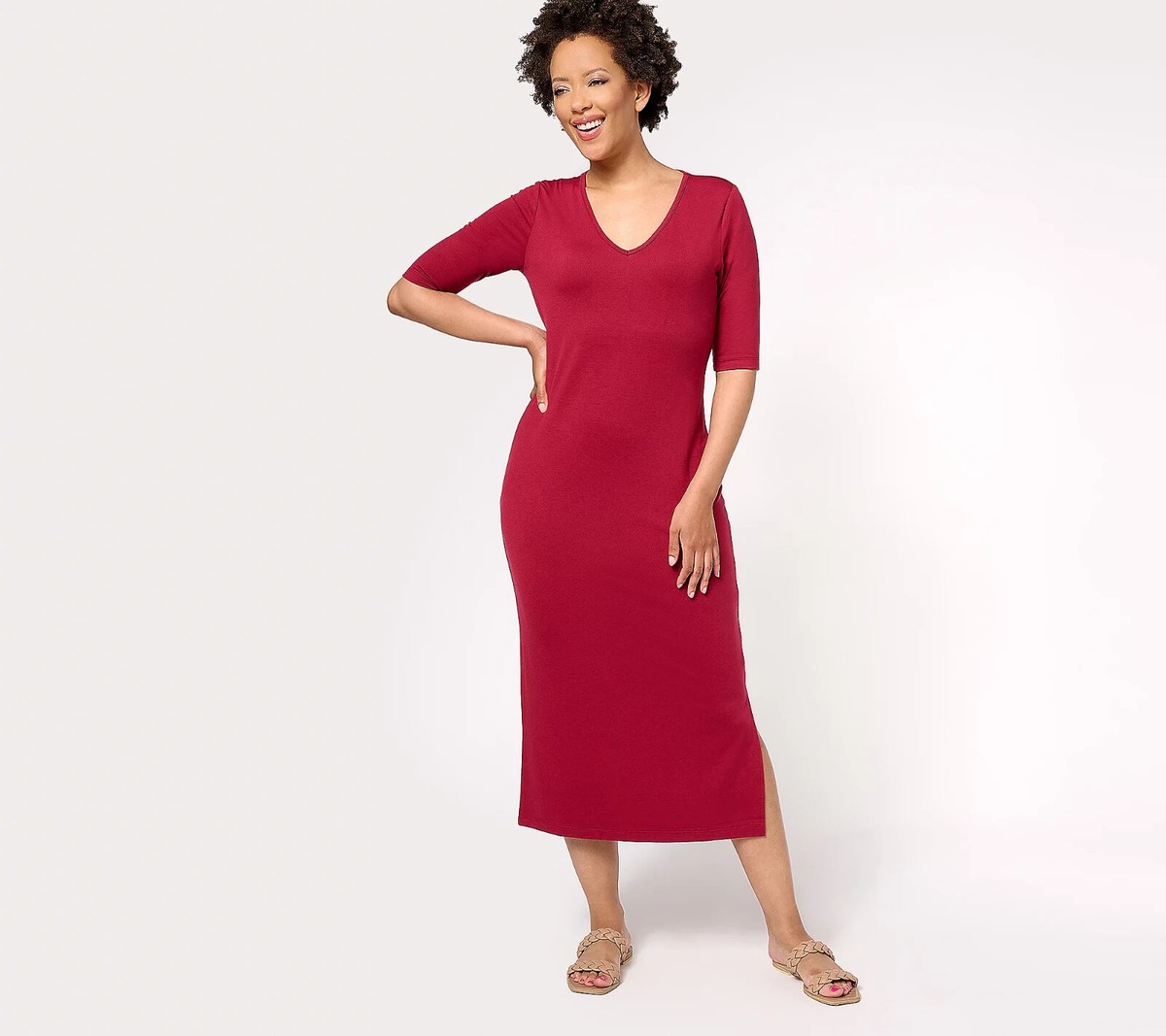 knee length dresses for ladies RENEE MIDI DRESS