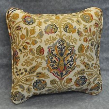 Self Corded Decorative Pillow made w Ralph Lauren Marrakesh Paisley Fabric 12x12