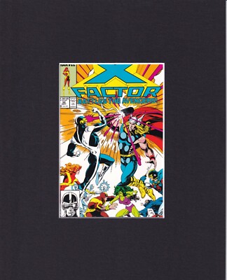 8X10'' Matted Print Postcard Comic Book Cover Art, X-Factor, #32 (1988)