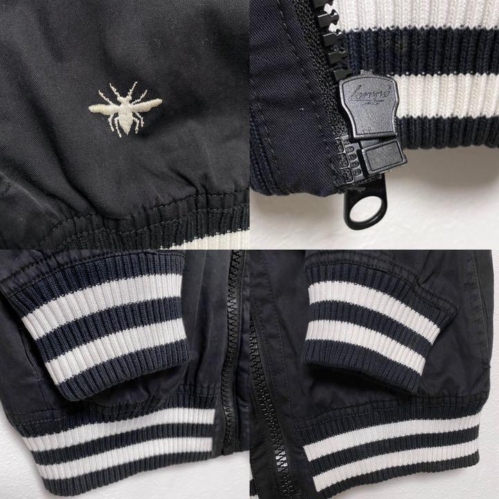 DIOR HOMME Bee embroidery MA-1 Stadium Jumper Jacket 46 auth DIOR HOMME Bee embroidery MA-1 Stadium Jumper Jacket 46 auth