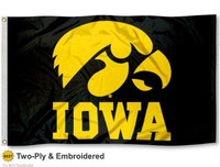 Iowa Hawkeyes Double-sided 3x5 Flag, New, Free Shipping on sale Iowa Hawkeyes Double-sided 3x5 Flag, New, Free Shipping on sale