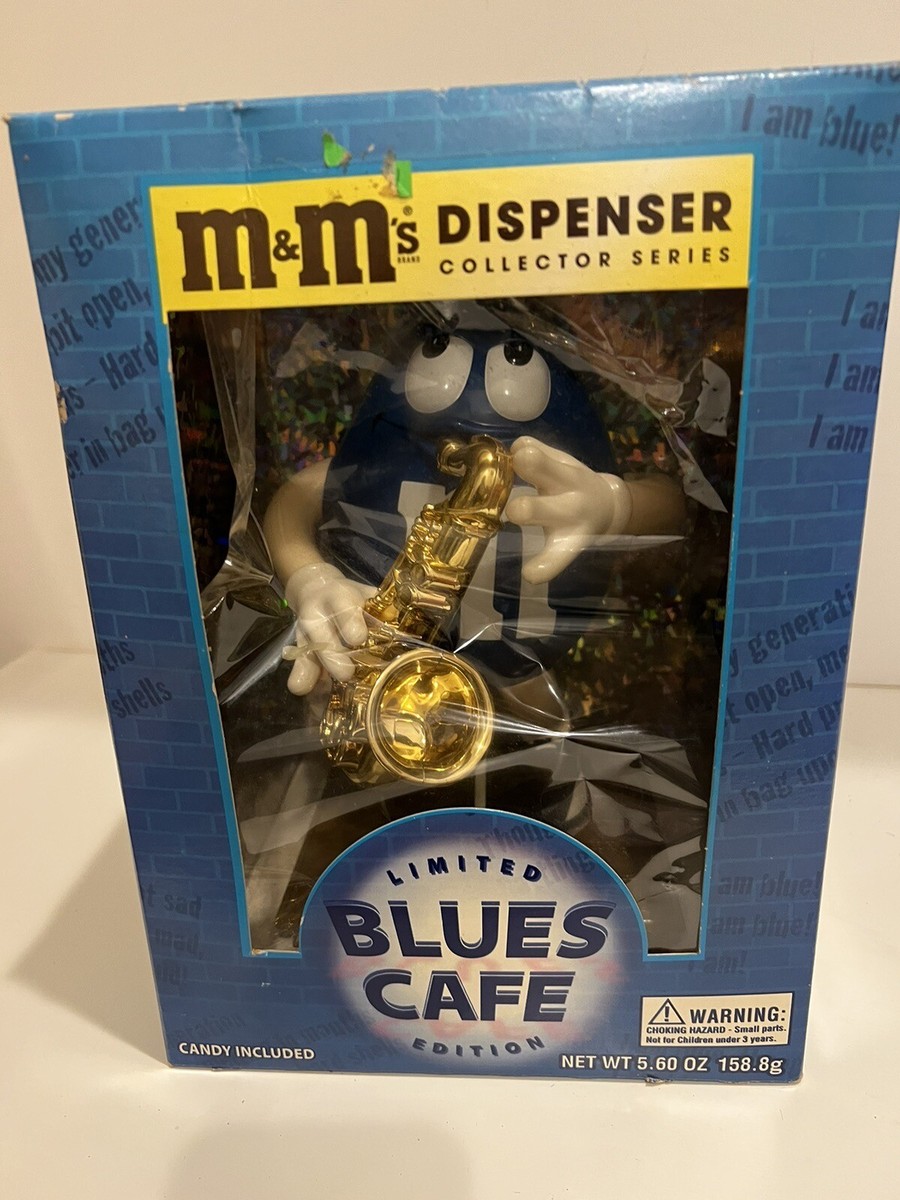 M&M's Dispenser Collector Series Blues Cafe Gold Saxophone Limited