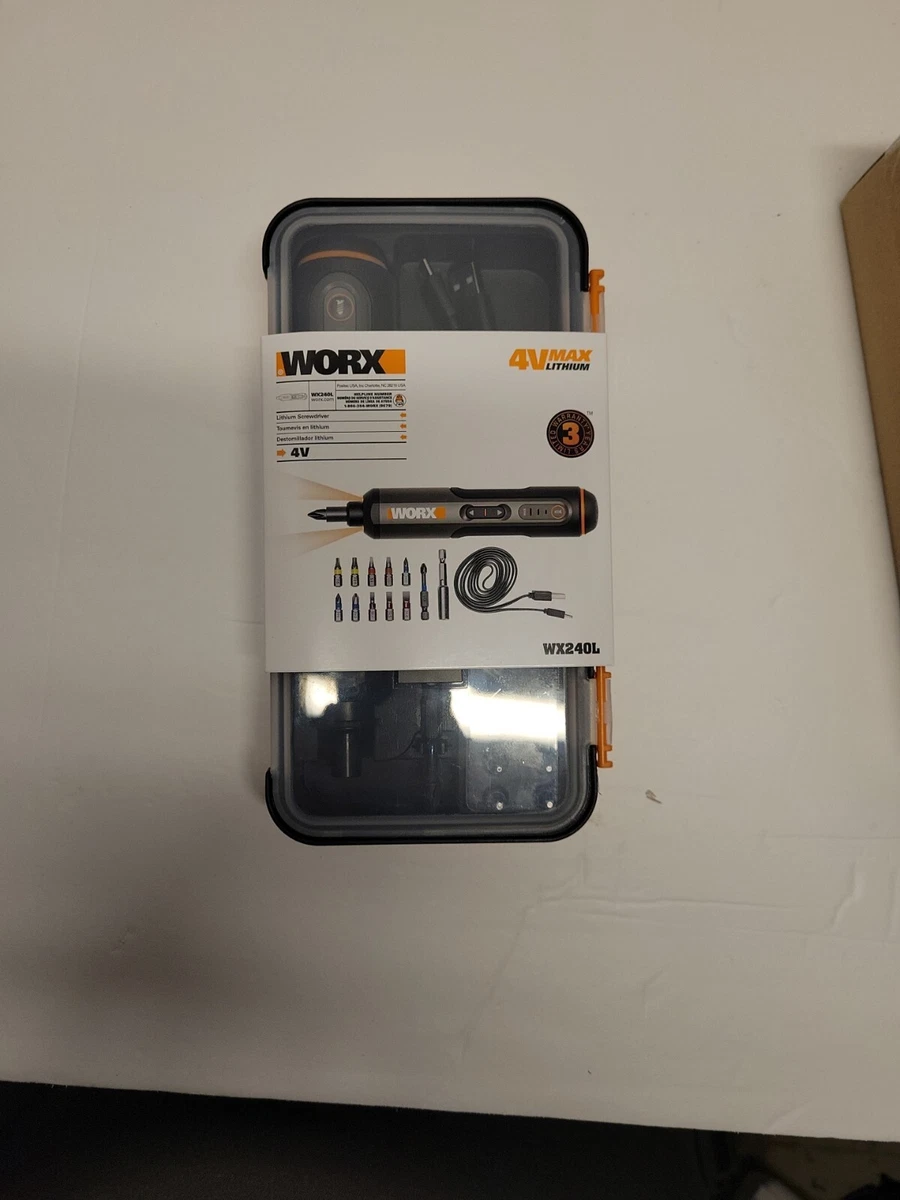 WX240L WORX 4V 3 Speed Screwdriver Electric USBC With Bits eBay