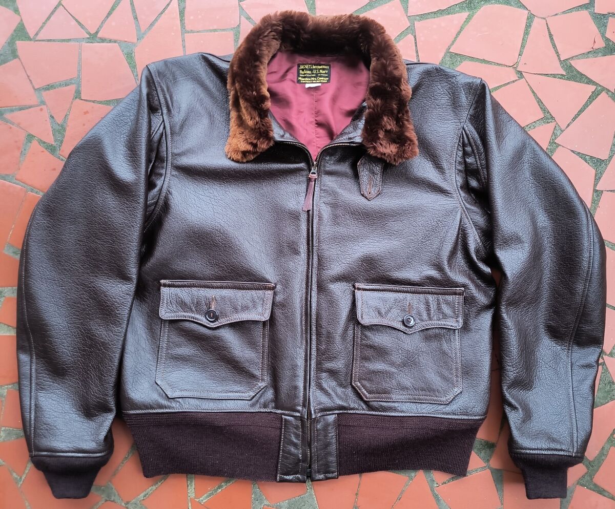 MONARCH USN WW-2 M-422A, G-1 MODEL LEATHER FLIGHT JACKET MONARCH USN WW-2 M-422A, G-1 MODEL LEATHER FLIGHT JACKET