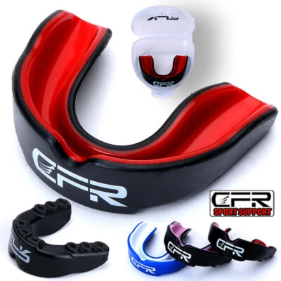 Gel Gum Mouth Guard Shield Case Teeth Grinding Boxing MMA Sports MouthPiece CFR
