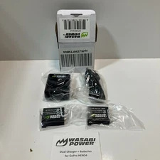 Wasabi Power Battery (2-Pack) and Dual Charger for GoPro HERO4, AHDBT-401