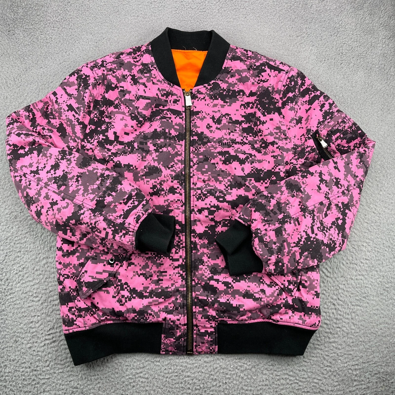 Veste Supreme MA 1 Homme XL Extra Large Authentique Réversible FW17 Camouflage Numérique