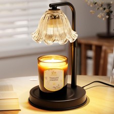 Flower Candle Warmer Lamp with Timer - Adjustable Height Wax Melt Warmer for ...