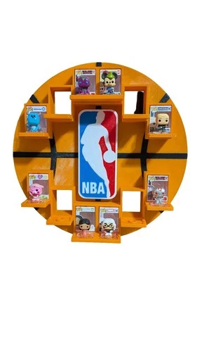 NBA Basketball Bitty Pop Display (Holds 12) 3D Printed