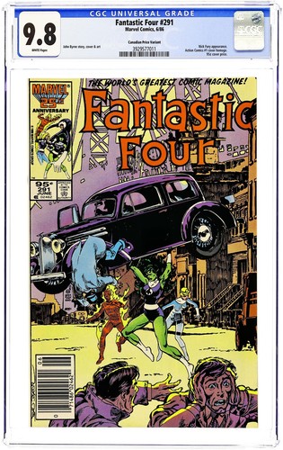 Fantastic Four Canadian Price Variant #291 CGC 9.8 1986 3929577011 | eBay
