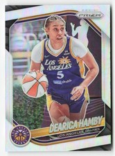Dearica Hamby 2025 Panini Prizm WNBA #39 Silver Prizms Los Angeles Sparks