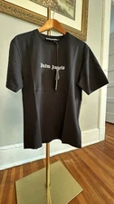 Palm Angels Classic Logo Slim Fit Cotton Graphic T-Shirt Size S
