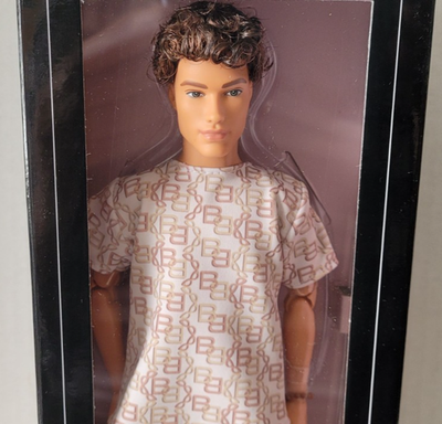 BARBIE Ken Signature Basics Model 10 Doll Brunette Hair Made to
