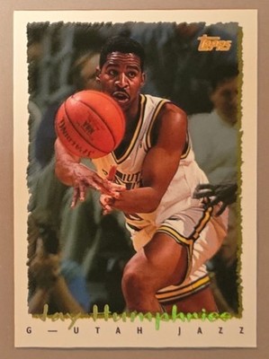 1994 Topps #179 Jay Humphries Spectralight Rainbow Foil Utah Jazz