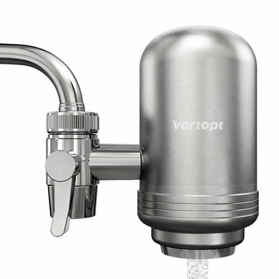 Vortopt Edelstahl-Wasserfilter für den Wasserhahn - 500 Gallonen