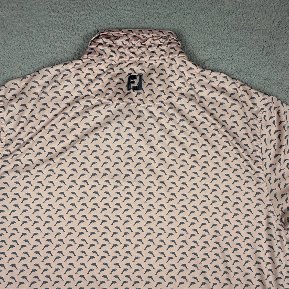 FootJoy Polo Shirt Mens Large Golf Dolphin Performance Stretch Lightweight FJ - Image 4 of 4