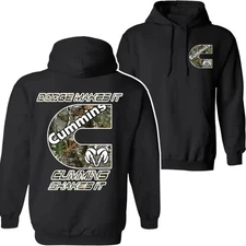 Cummins Dodge Ram Hoodie– Diesel Truck Pullover, Camo Cummins Logo Shirt