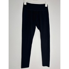 Aerie Chill Play Move Leggings Black High Waisted Small Short Activewear