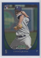 2011 Bowman Draft Chrome Blue Refractor 170/199 Chance Ruffin #105 0a7