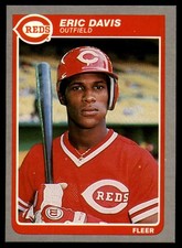 1985 Fleer #533 Eric Davis RC - Rookie Card Cincinnati  ID:67120. rookie card picture