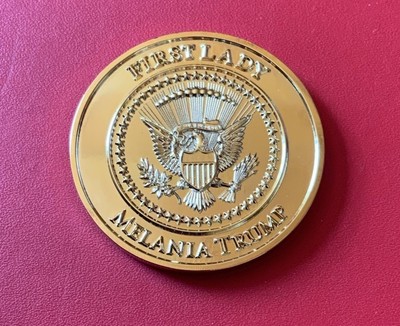 Authentic First Lady Melania Trump Personal Gold White House Challenge Coin!