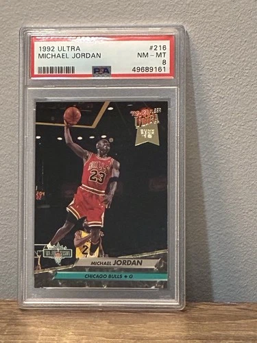 Michael Jordan 1992 Fleer Ultra Jam Session #216 PSA 8