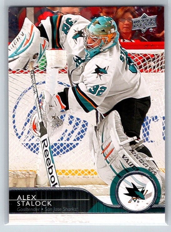 2014-15 Upper Deck Series 1 #160 Alex Stalock San Jose Sharks