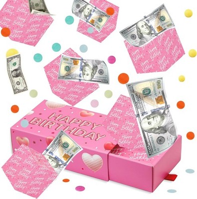 Happy Birthday Surprise Gift Box Explosion for Money - DIY Pop Out Folding Bounc