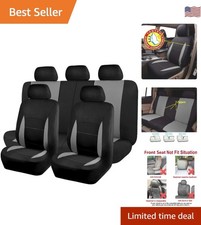 Car Seat Covers Front Seats Rear Bench Polyester car seat Protectors Easy ins...