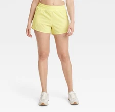 NWT All In Motion Yellow Active Lightweight Running Shorts