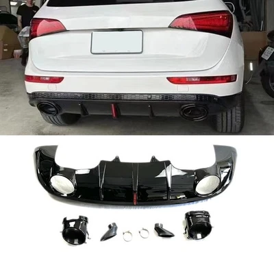 For Audi Q5 2009-2016 Non S-line Rear Diffuser RSQ5 Style With Tailpipe - Image 1 of 4