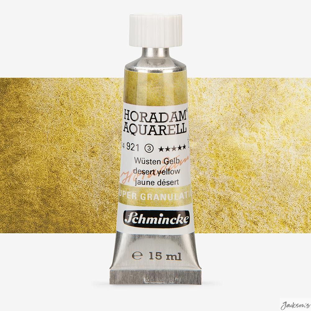 Schmincke Horadam Watercolour Paint Tube 15ml Desert Yellow Supergranulation ...